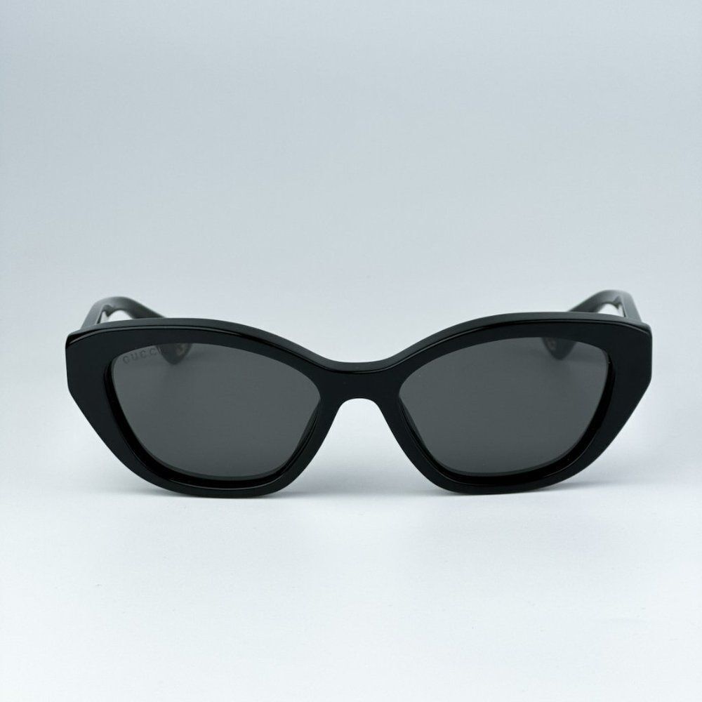 NEW Gucci GG1638S 001 Black Grey Anti-Reflective Women Cat Eye Sunglasses - Picture 2 of 9